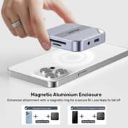 Unitek Magnetic SD/Micro SD Card Reader with 6-in-1 Hub - S1244CGY01