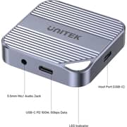 Unitek Magnetic SD/Micro SD Card Reader with 6-in-1 Hub - S1244CGY01