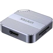 Unitek Magnetic SD/Micro SD Card Reader with 6-in-1 Hub - S1244CGY01