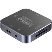 Unitek Magnetic SD/Micro SD Card Reader with 6-in-1 Hub - S1244CGY01