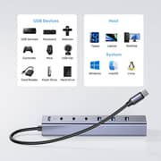 Unitek uHUB S7+ 7-in-1 USB-C Hub - H1335AGY01-UK