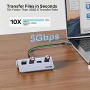 Unitek uHUB Q4 4-in-1 USB -C Hub - H1337BGY01