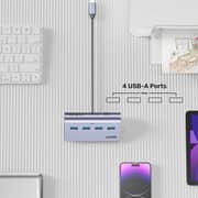 Unitek uHUB Q4 4-in-1 USB -C Hub - H1337BGY01