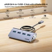 Unitek uHUB Q4 4-in-1 USB -C Hub - H1337BGY01