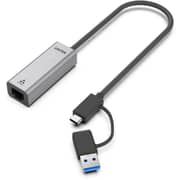 Unitek Hybrid USB-C / USB-A to 2.5G Gigabit Ethernet Adapter 30cm Space Grey - U1313CGY01