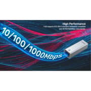 Unitek Hybrid USB-C / USB-A to 2.5G Gigabit Ethernet Adapter 30cm Space Grey - U1313CGY01