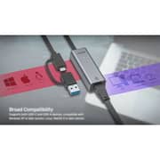 Unitek Hybrid USB-C / USB-A to 2.5G Gigabit Ethernet Adapter 30cm Space Grey - U1313CGY01