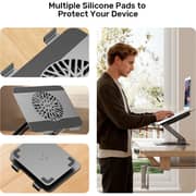 Unitek 360° Adjustable Laptop Stand With Cooling Fan Silver - OT1098AGY01