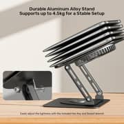 Unitek 360° Adjustable Laptop Stand With Cooling Fan Silver - OT1098AGY01
