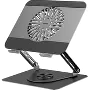 Unitek 360° Adjustable Laptop Stand With Cooling Fan Silver - OT1098AGY01