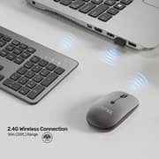 Unitek SlimDuo Wireless Keyboard And Mouse Space Grey - T054AGY01-US-AR