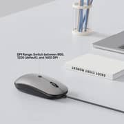 Unitek SlimTrack Wired Optical Mouse 1.5m Space Grey - T060BGY01
