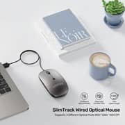 Unitek SlimTrack Wired Optical Mouse 1.5m Space Grey - T060BGY01