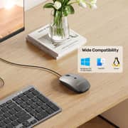 Unitek SlimTrack Wired Optical Mouse 1.5m Space Grey - T060BGY01