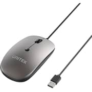 Unitek SlimTrack Wired Optical Mouse 1.5m Space Grey - T060BGY01