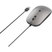 Unitek SlimTrack Wired Optical Mouse 1.5m Space Grey - T060BGY01
