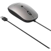 Unitek SlimTrack Wired Optical Mouse 1.5m Space Grey - T060BGY01