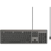Unitek SlimTap Ultra Light Wired Keyboard 1.5m Space Grey - T052AGY01-US-AR