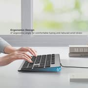 Unitek SlimTap Ultra Light Wired Keyboard 1.5m Space Grey - T052AGY01-US-AR