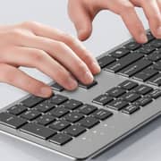 Unitek SlimTap Ultra Light Wired Keyboard 1.5m Space Grey - T052AGY01-US-AR