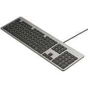 Unitek SlimTap Ultra Light Wired Keyboard 1.5m Space Grey - T052AGY01-US-AR