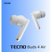 Tecno Buds 4 Air True Wireless Earbuds White