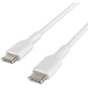 سلك بيلكن بوست تشارج من USB-C إلى USB-C بطول 2 متر لون أبيض CAB003BT2MWH