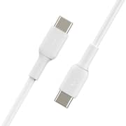 سلك بيلكن بوست تشارج من USB-C إلى USB-C بطول 2 متر لون أبيض CAB003BT2MWH