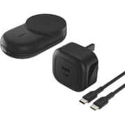 Belkin UltraCharge 3-in-1 Foldable Magnetic Charger Black - WIZ037MYBK
