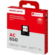 Mercusys AC650 Nano Wireless Dual Band USB Adapter Black - MA20N
