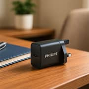 Philips GaN Wall Charger with USB-C Cable 1m Black - DLP5313NB/05
