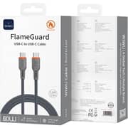 Wiwu FlameGuard USB-C to USB-C Cable 1.2m Grey - WI-C098CCGRY