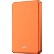 Wiwu P15 Ultra Thin Magnetic Power Bank 5000mAh Orange