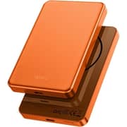 Wiwu P15 Ultra Thin Magnetic Power Bank 5000mAh Orange