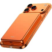 Wiwu P15 Ultra Thin Magnetic Power Bank 5000mAh Orange