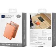 Wiwu P15 Ultra Thin Magnetic Power Bank 5000mAh Orange
