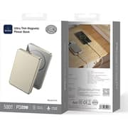 Wiwu P15 Ultra Thin Magnetic Power Bank 5000mAh Silver