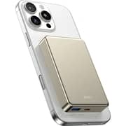 Wiwu P15-1 Ultra Thin Magnetic Power Bank 10000mAh Titanium Gold