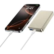 Wiwu P15-1 Ultra Thin Magnetic Power Bank 10000mAh Titanium Gold