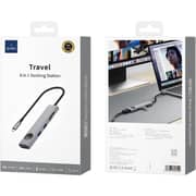 موزع USB-C (8 بـ 1) من Wiwu موديل WI-HB001GRY