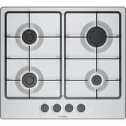 Bosch Series 4 Built-in 4 Burner Gas Hob 90cm Stainless Steel/Black - PGP6B5K60L