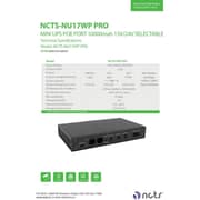 NCTS PRO POE Port Power Supply Mini UPS - NU17WP