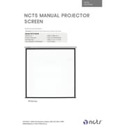 NCTS M Series Manual Control Projector Screen 2.4x2.4m Matte White - M240