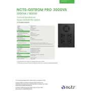 NCTS QSTROM PRO 3000VA Gaming Line Interactive UPS