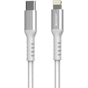 Grabit Durable USB-C to Lighting Cable 1.2m White - GCBL-40