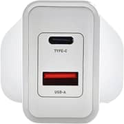 Grabit Dual Port Wall Charger White - GTC-200A