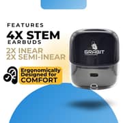 Grabit Gtunes-Groove Wireless Earbuds Black