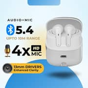 Grabit Gtunes-Groove Wireless Earbuds White