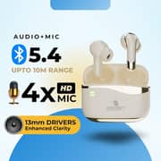 Grabit Gtunes-Duet True Wireless Earbuds Beige