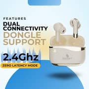 Grabit Gtunes-Duet True Wireless Earbuds Beige